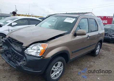 2002 Honda Cr-V Ex из США, поврежденный, VIN JHLRD788X2C094035